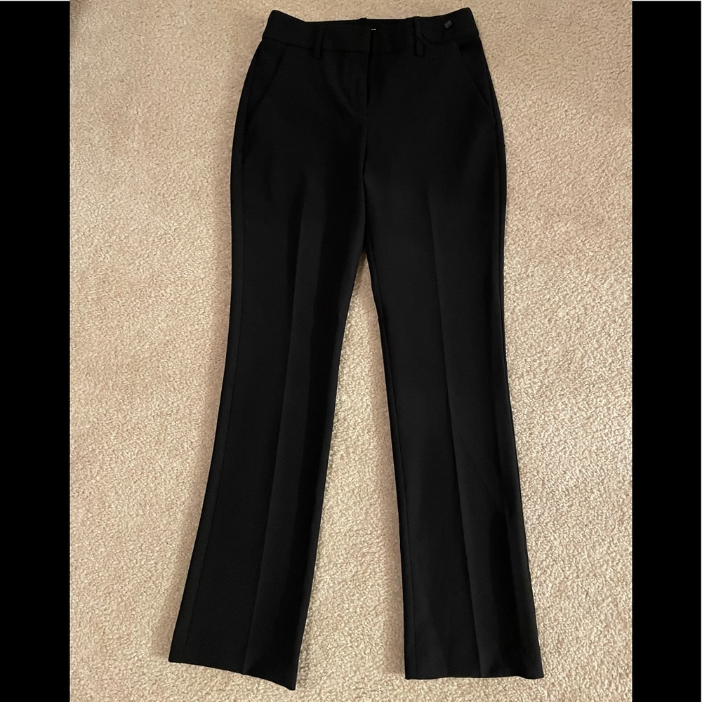 Express Columnist Black Barely Boot Mid Rise Pants Sz 00S